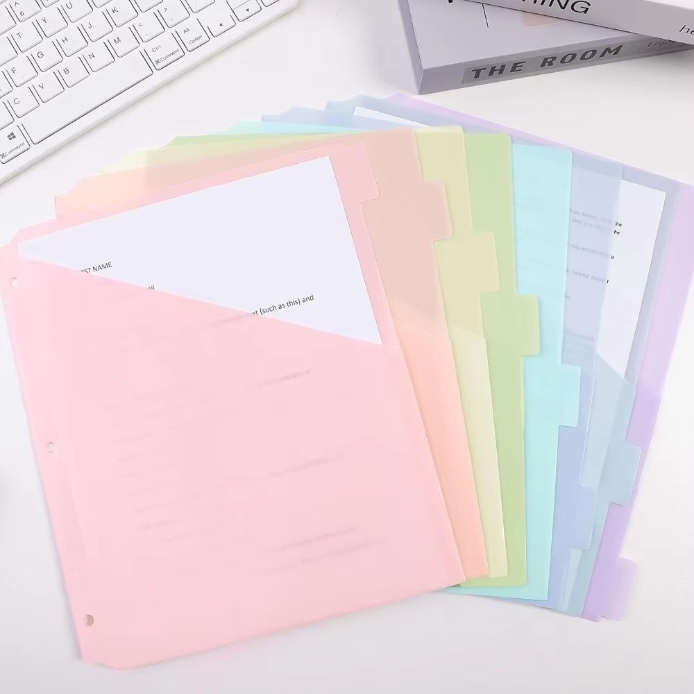 Tab Divider A4 - 내구성 있는 바인더 디바이더 플라스틱 쓰고
