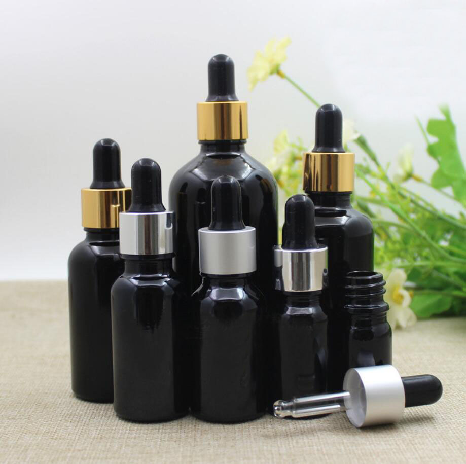 Gel Refill Pack - 50ML 검정색 유리 병 에센셜 오일