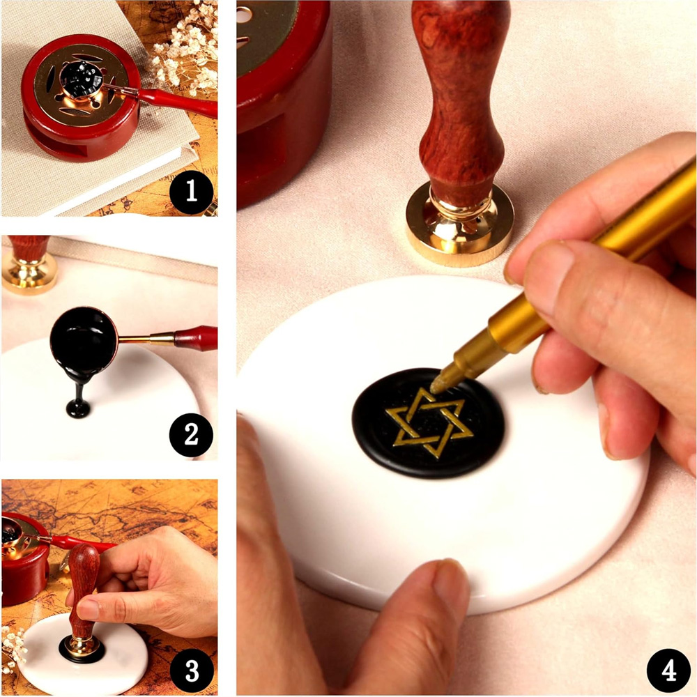 맞춤형 로고 25/30/40/50mm 왁스 스탬프 개인 - Wax Seal Stamp Set 리뷰 및 가격