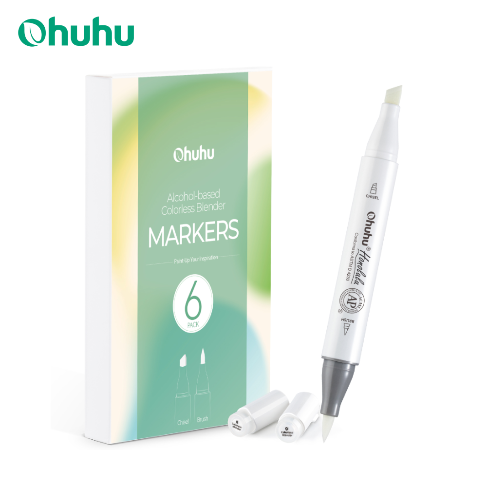 Ohuhu Honolulu 무색 블렌더 마커 팩 6개  - Copic Marker Sketch 리뷰 및 가격