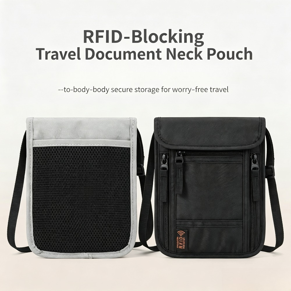 여행용 목걸이 지갑, RFID 차단 기능이 있는 여권  - Index Card Holder 리뷰 및 가격