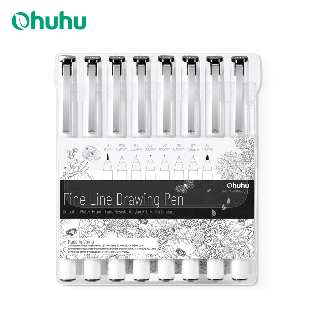 Ohuhu 마이크로 펜 Fineliner 드로잉 펜 8 - Copic Marker Sketch 리뷰 및 가격